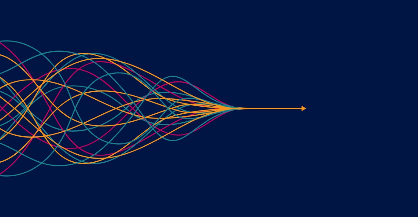 Abstract arrow direction. Technology background